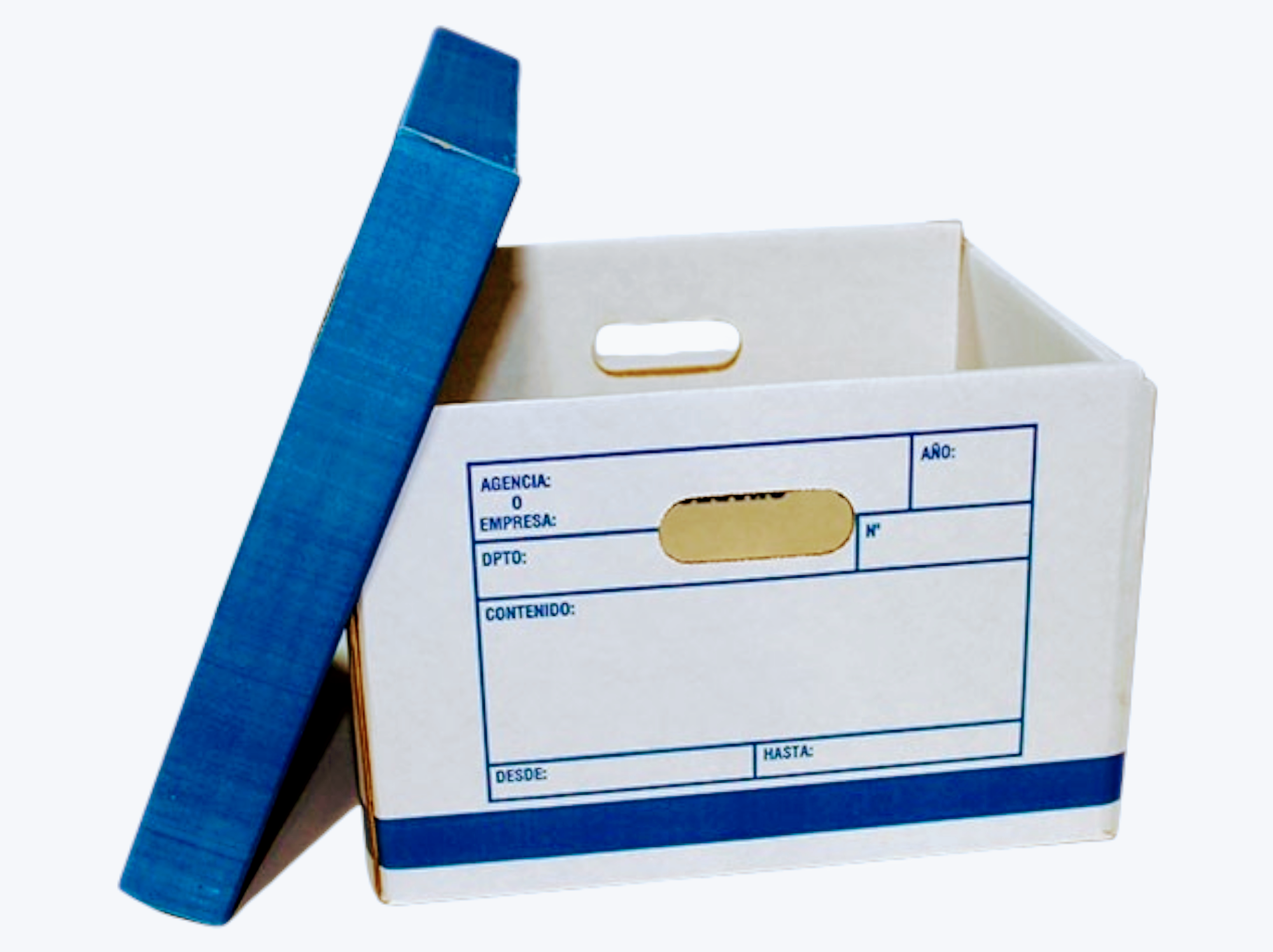 Caja archivadora de cartón 5A Precinto Precinto ONBBOX
